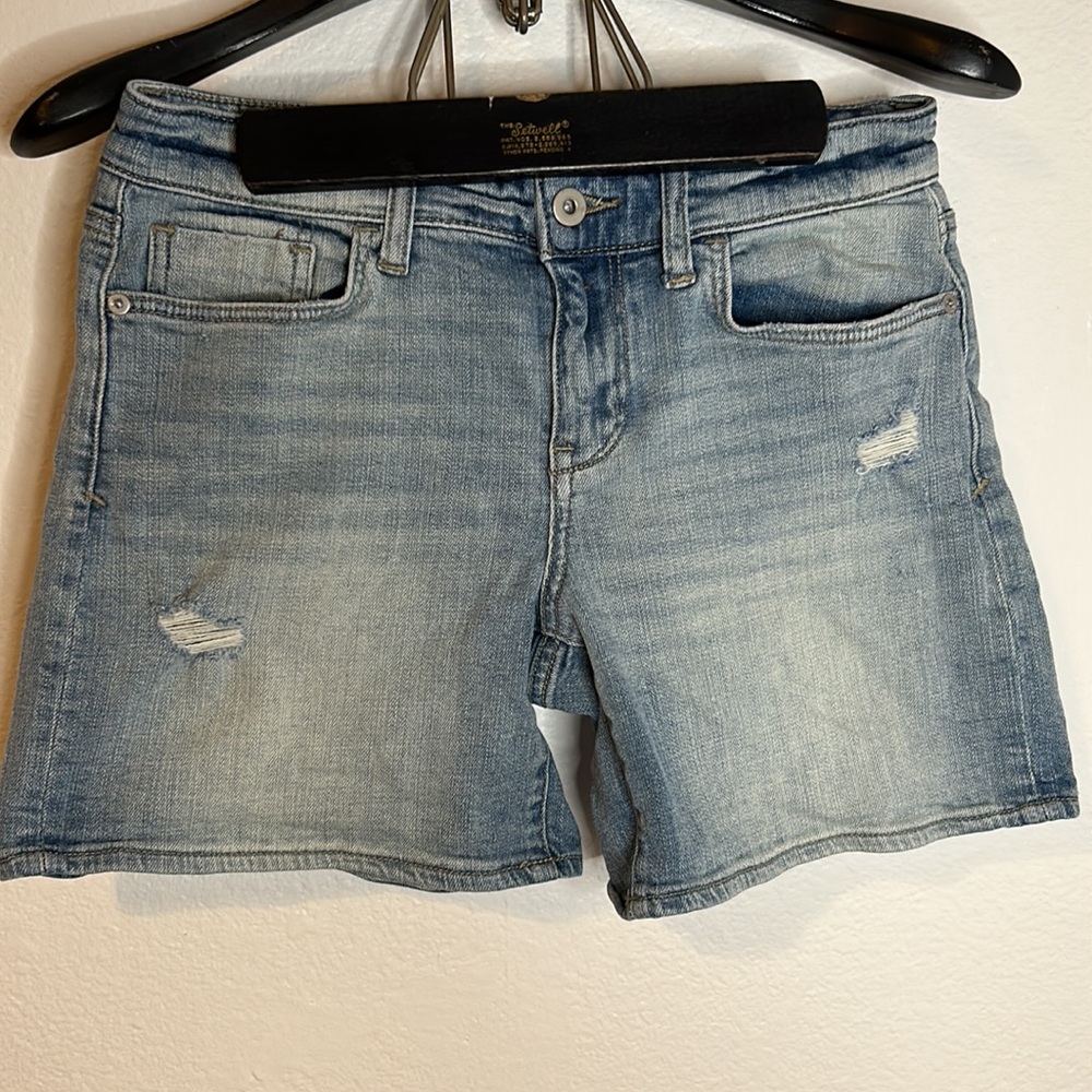 Pilcro and the letterpress jean shorts